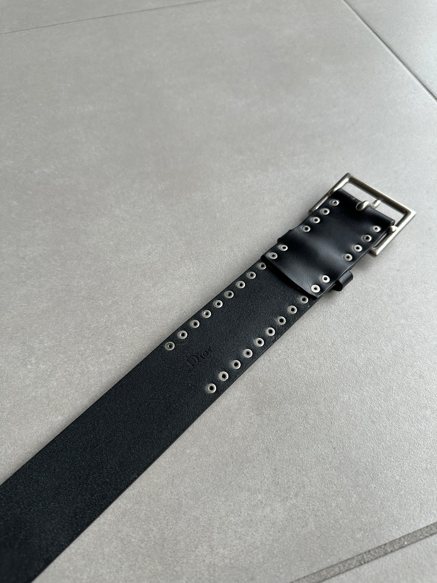 ディオールオム 06AW 「These Grey Days」スタッズカーフスキンベルト