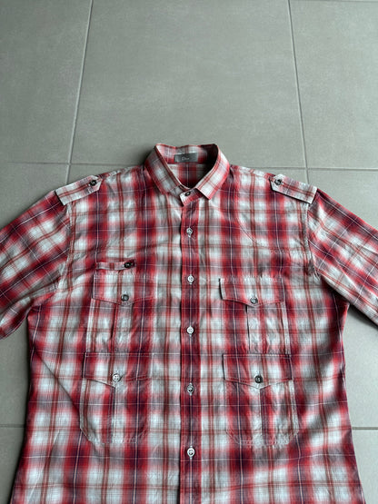 Dior Homme  Dior Homme SS06 Military plaid button up shirt