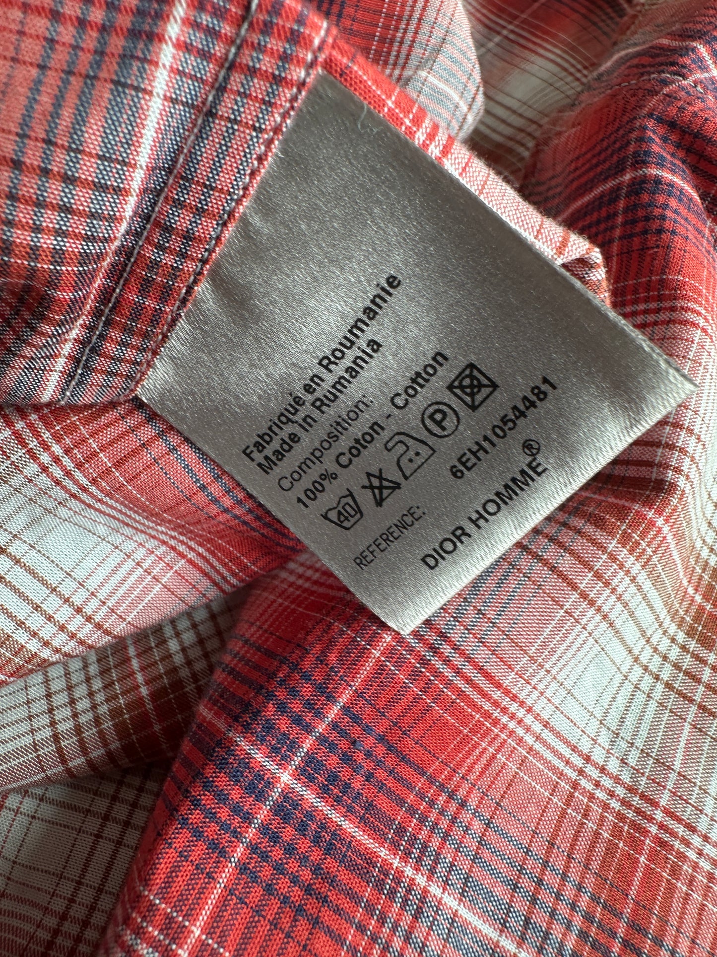Dior Homme  Dior Homme SS06 Military plaid button up shirt