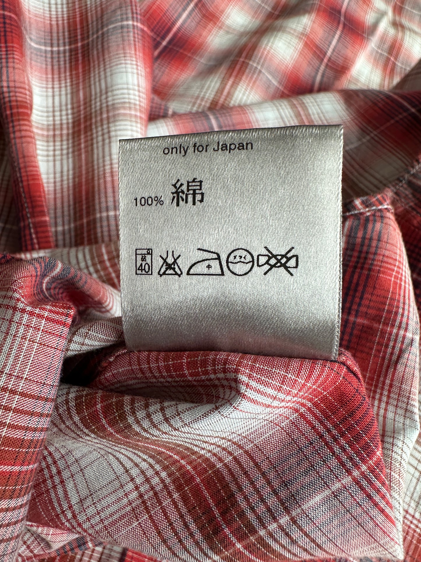 Dior Homme  Dior Homme SS06 Military plaid button up shirt