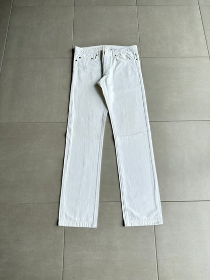 Dior Homme SS05 “BECK/Untitled” white whiskered denim