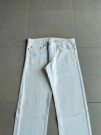 Dior Homme SS05 “BECK/Untitled” white whiskered denim