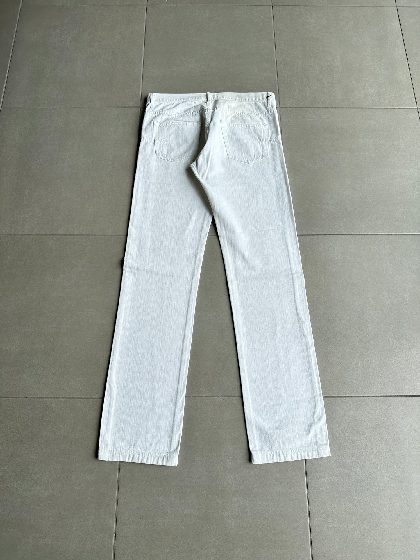 Dior Homme SS05 “BECK/Untitled” white whiskered denim