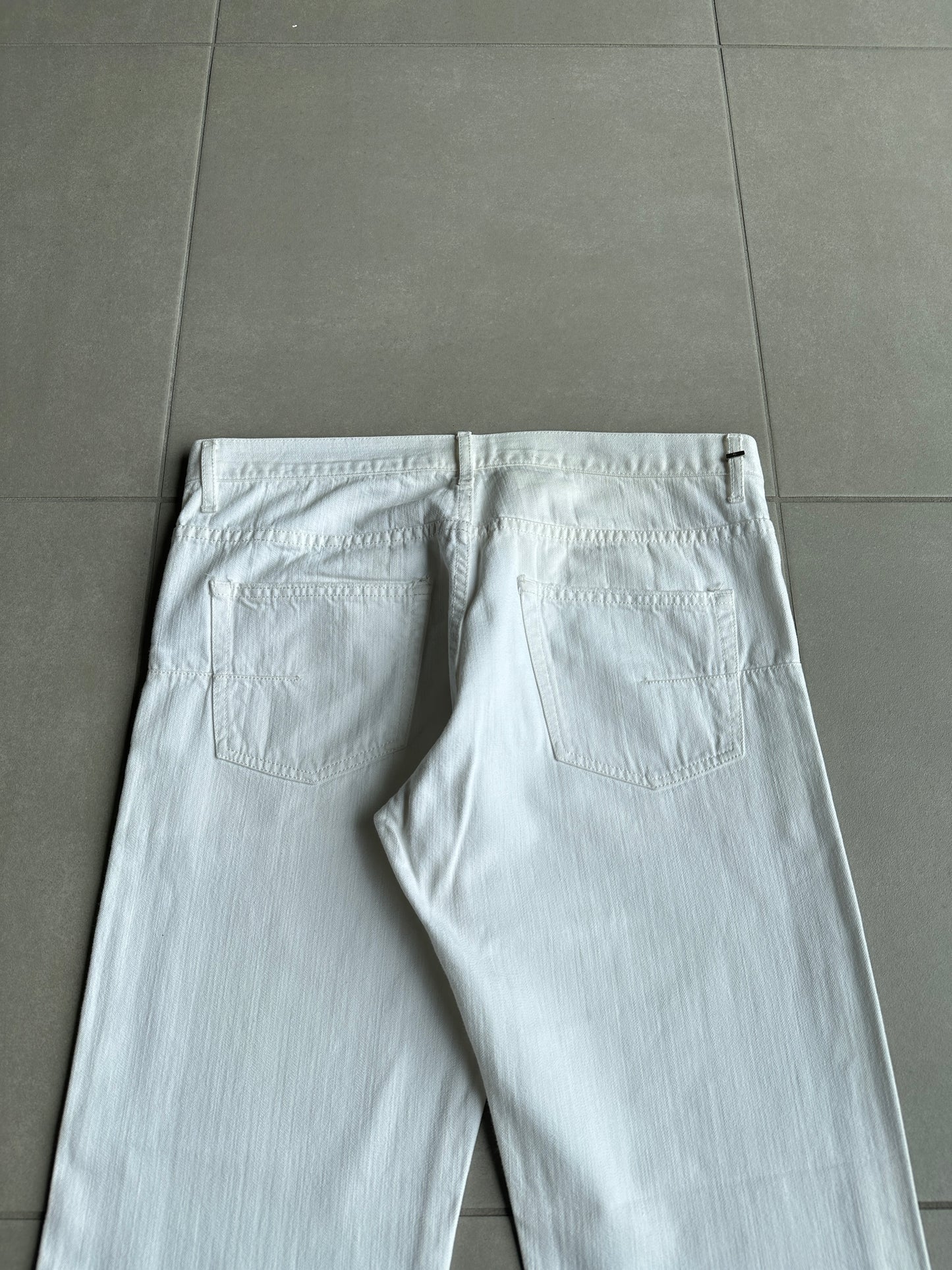 Dior Homme SS05 “BECK/Untitled” white whiskered denim