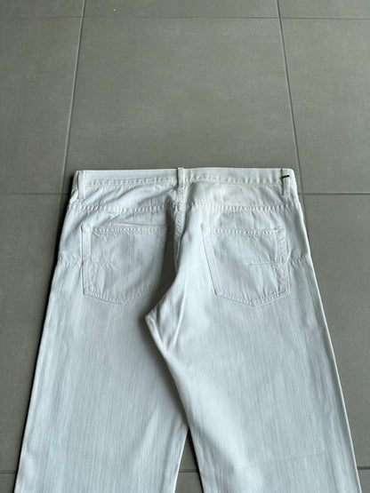 Dior Homme SS05 “BECK/Untitled” white whiskered denim