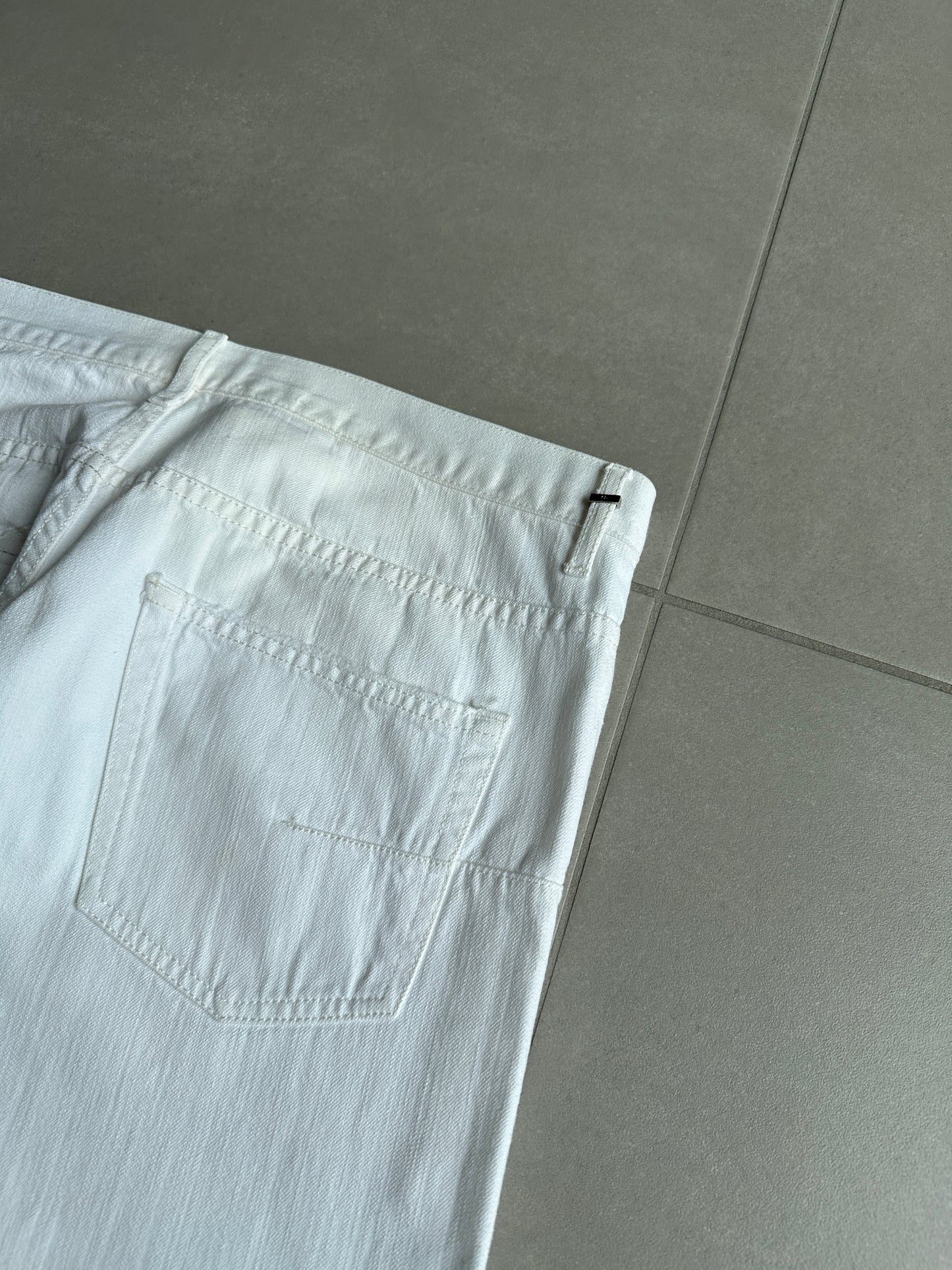 Dior Homme SS05 “BECK/Untitled” white whiskered denim