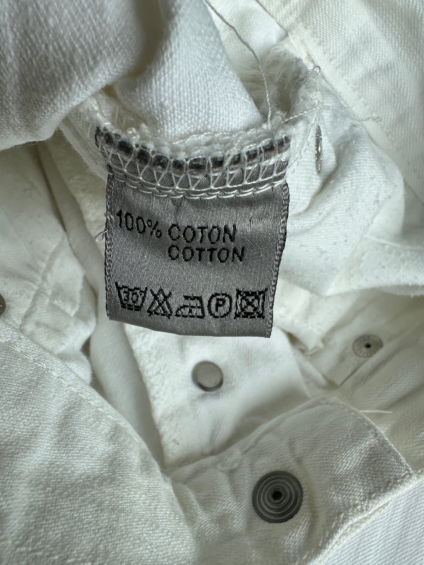 Dior Homme SS05 “BECK/Untitled” white whiskered denim