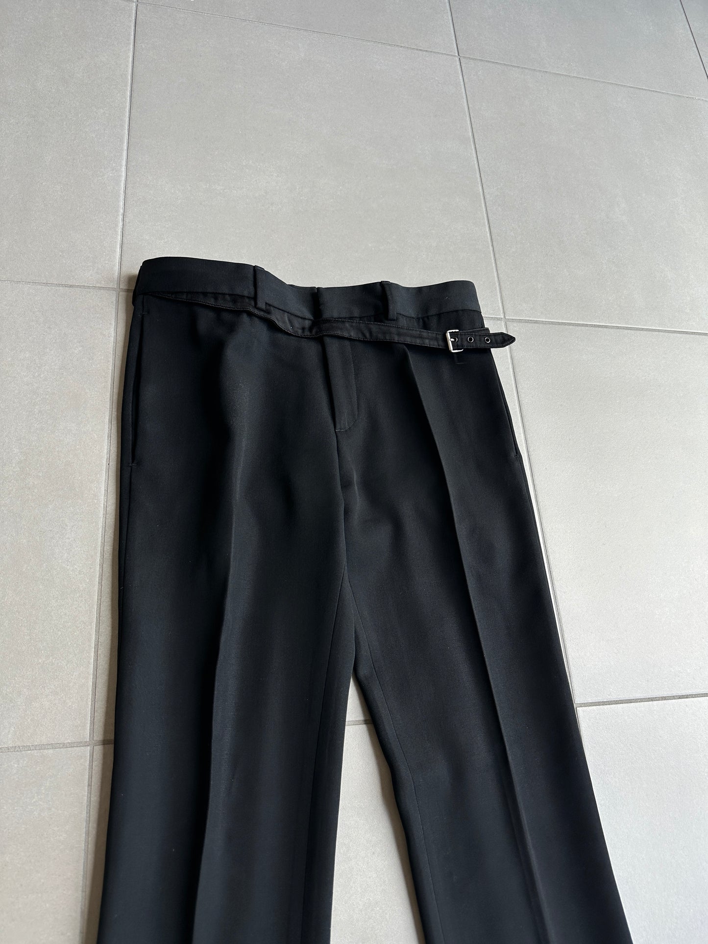 Dior Homme SS05 “BECK/Untitled” Sample belted wool trousers