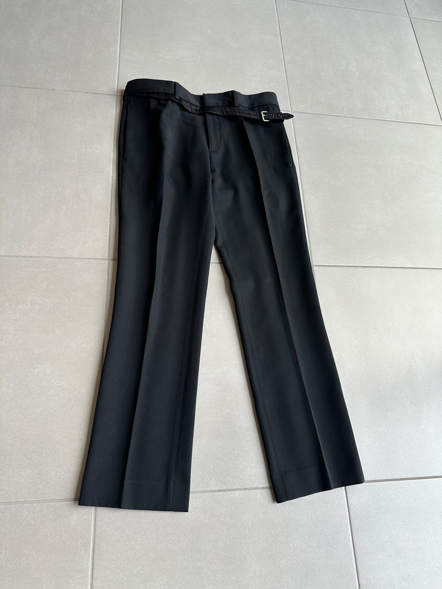 Dior Homme SS05 “BECK/Untitled” Sample belted wool trousers