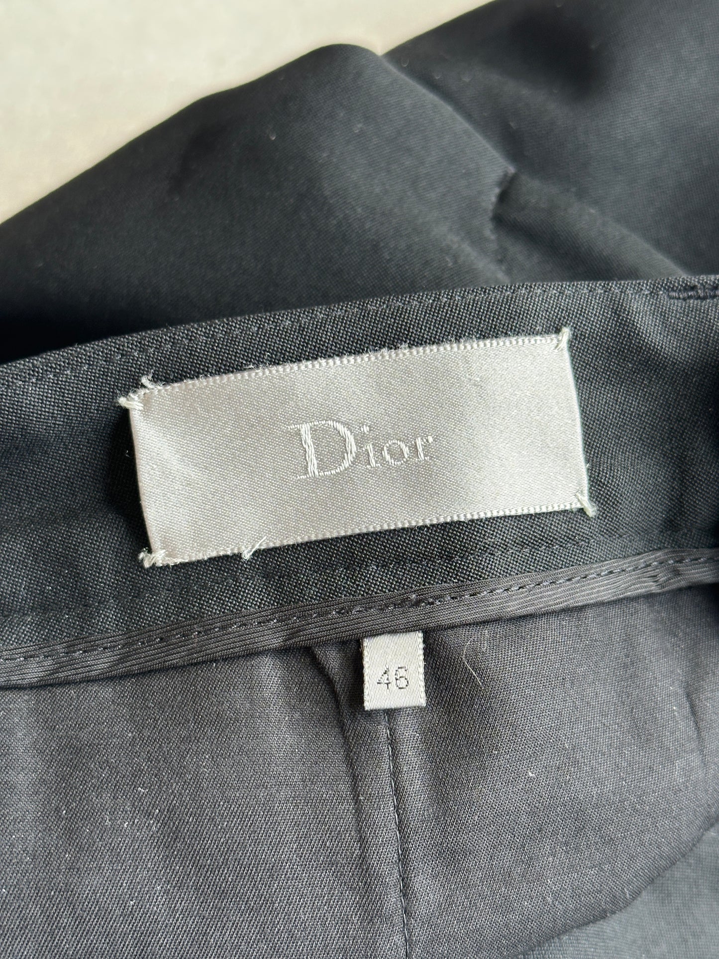 Dior Homme SS05 “BECK/Untitled” Sample belted wool trousers