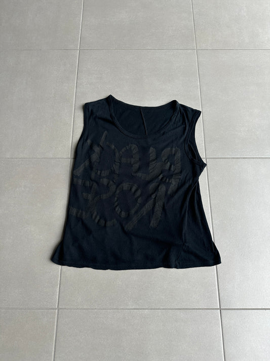 Ann Demeulemeester SS04 Black rose tank top