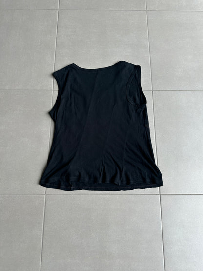 Ann Demeulemeester SS04 Black rose tank top