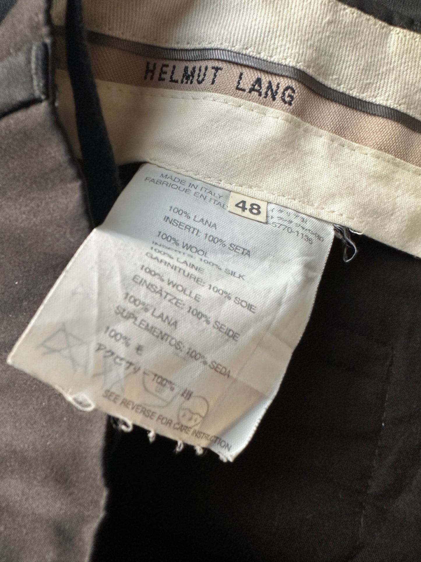 Helmut Lang Circa 2000 wool/silk blend slacks