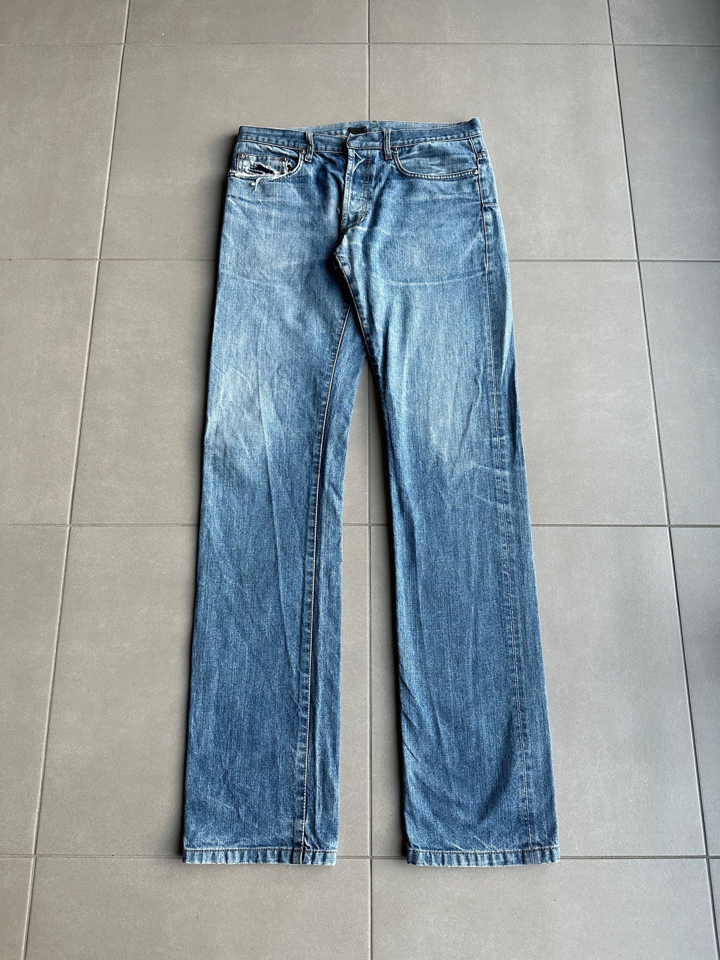 ディオール オム SS06 ウォッシュドブルーデニム