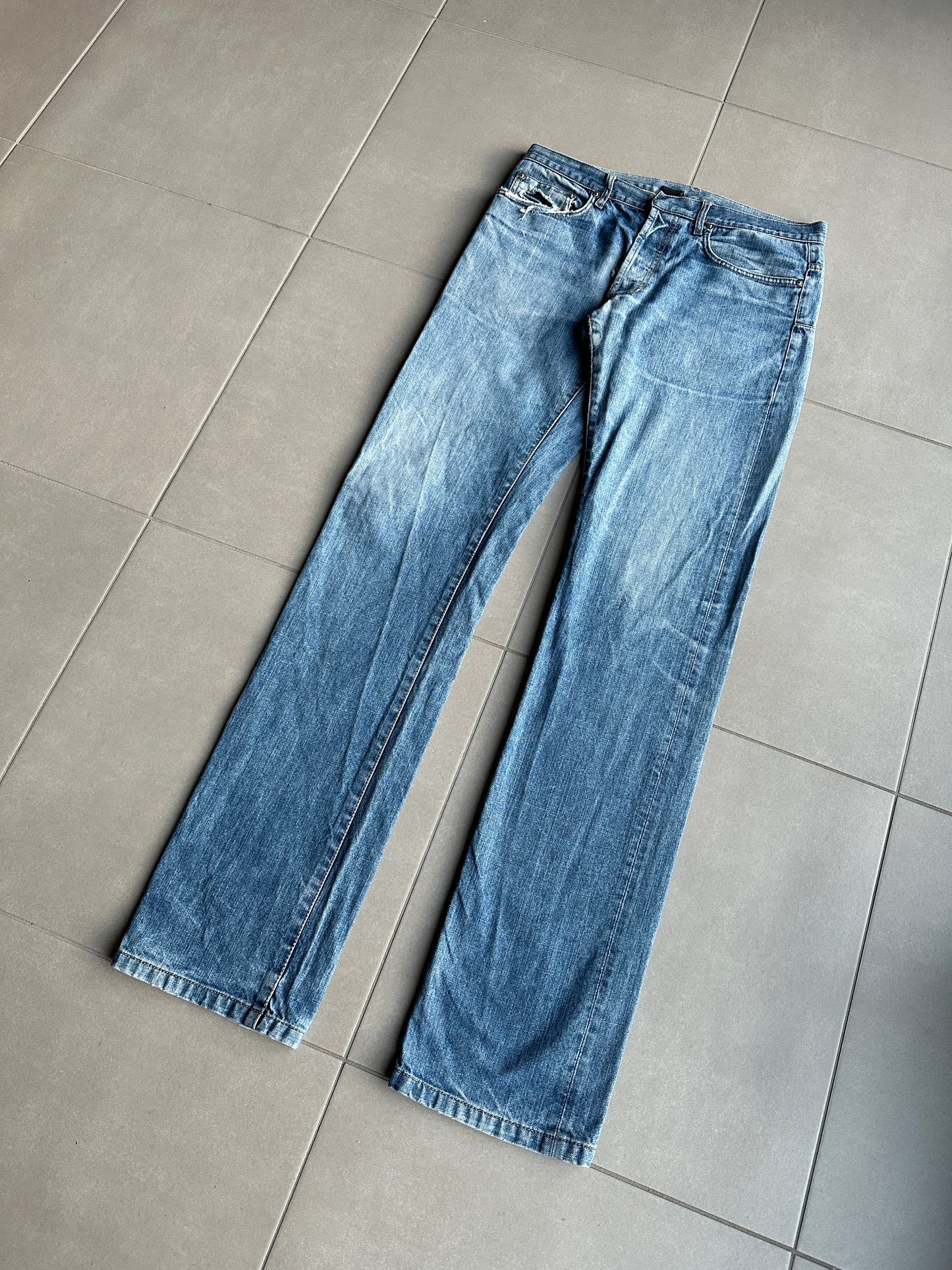 ディオール オム SS06 ウォッシュドブルーデニム