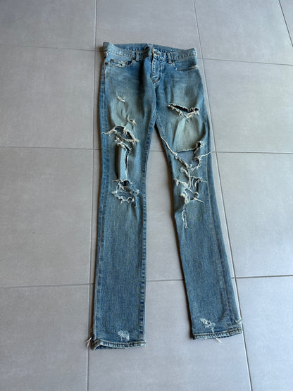 Saint Laurent Paris AW2015 Crash Denim
