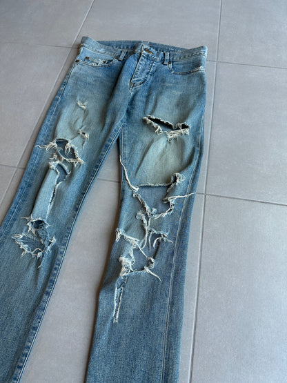 Saint Laurent Paris AW2015 Crash Denim