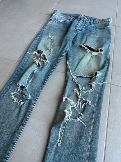 Saint Laurent Paris AW2015 Crash Denim