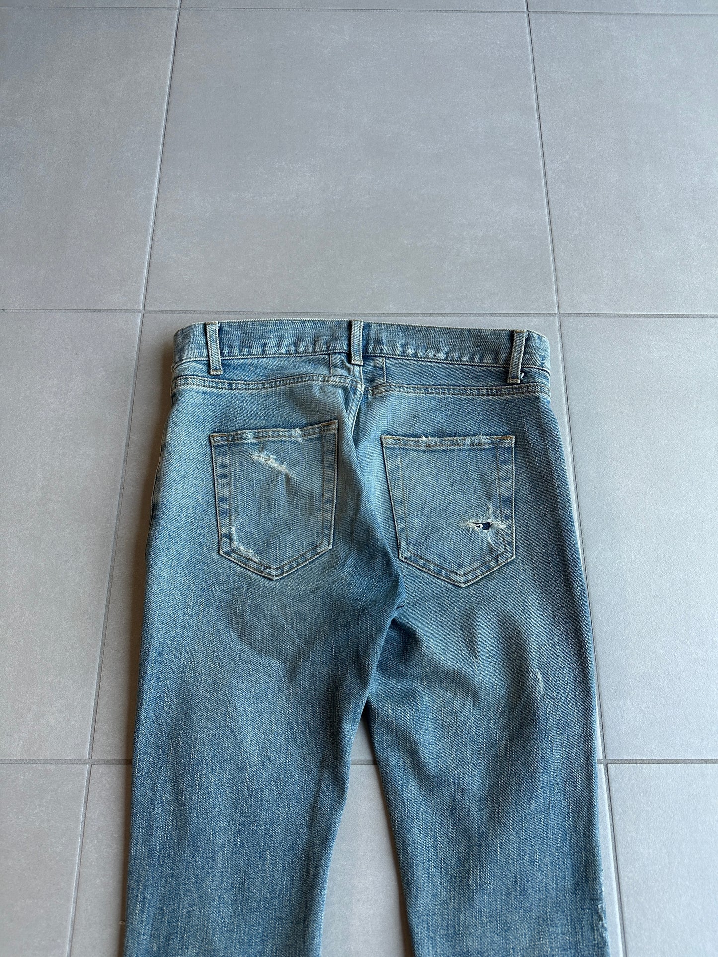 Saint Laurent Paris AW2015 Crash Denim