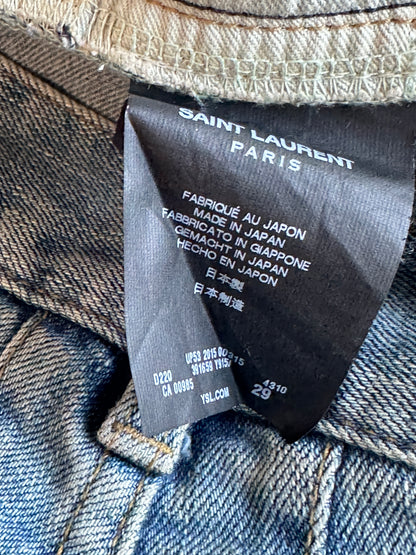 Saint Laurent Paris AW2015 Crash Denim