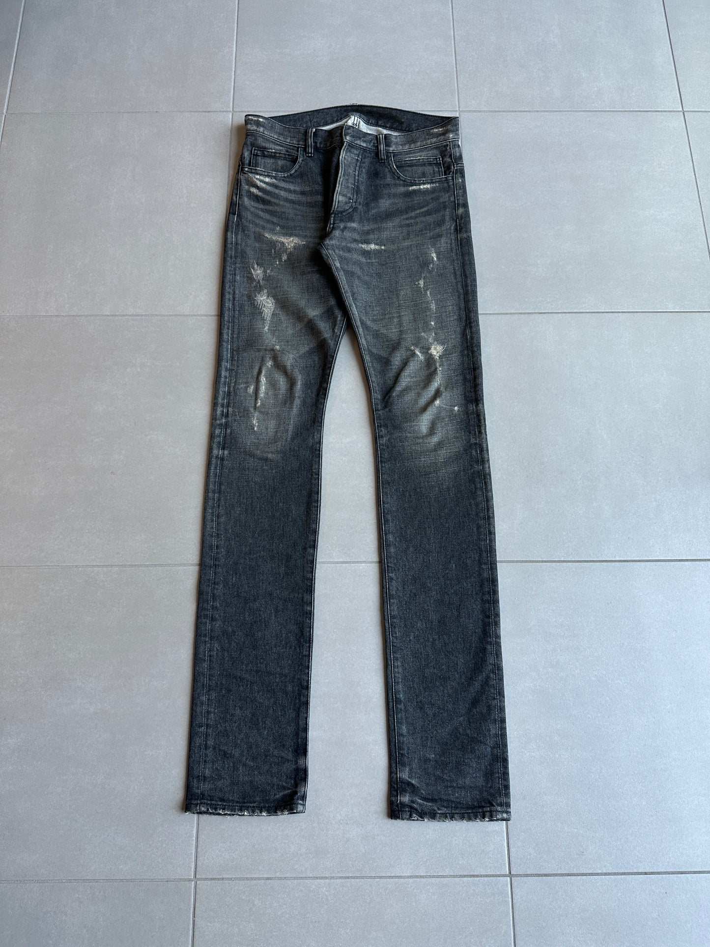 Balmain Homme SS11 whiskered repair denim