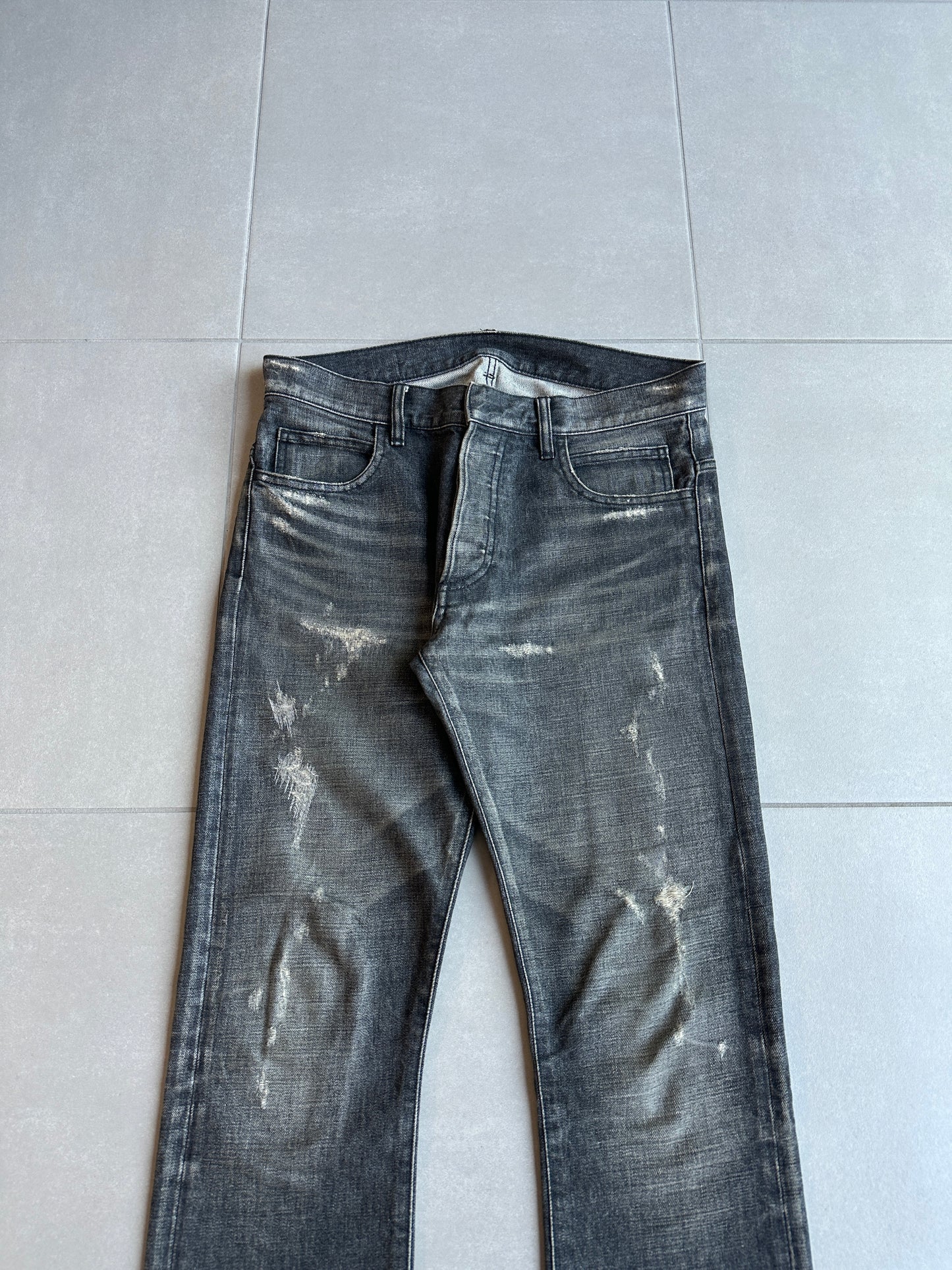 Balmain Homme SS11 whiskered repair denim