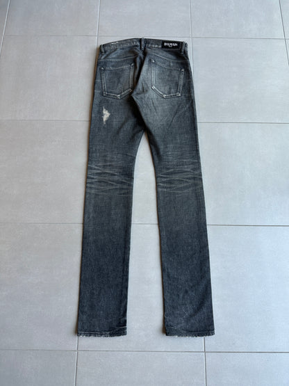 Balmain Homme SS11 whiskered repair denim