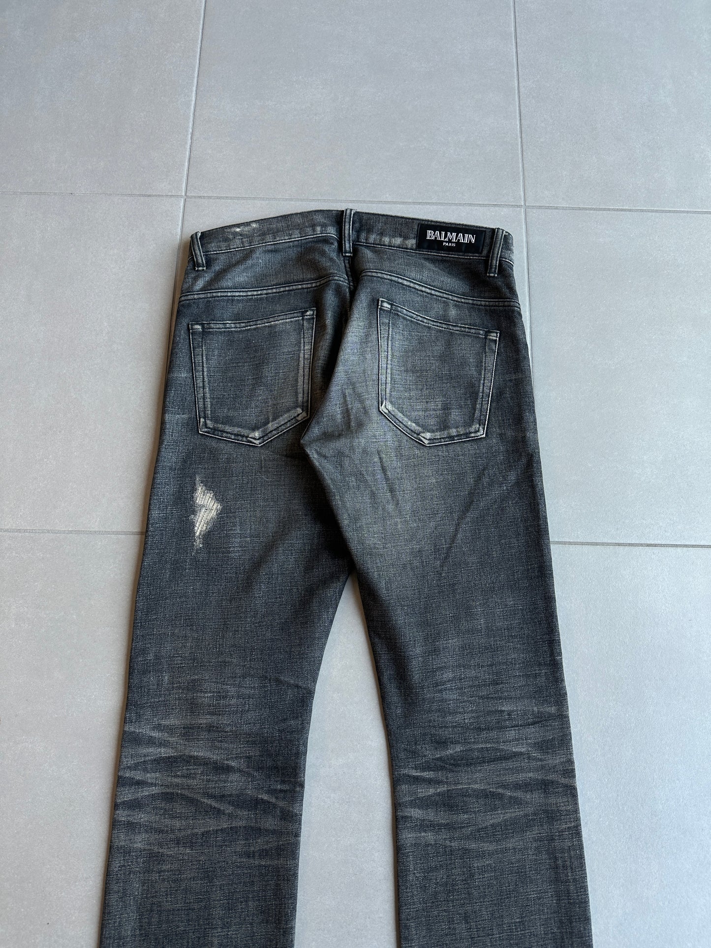 Balmain Homme SS11 whiskered repair denim