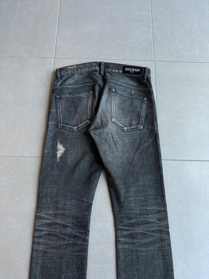 Balmain Homme SS11 whiskered repair denim