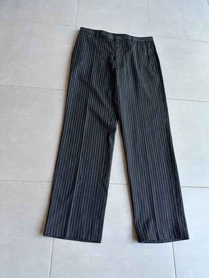 Dior Homme AW06 "These grey days" pinstripe wool slacks