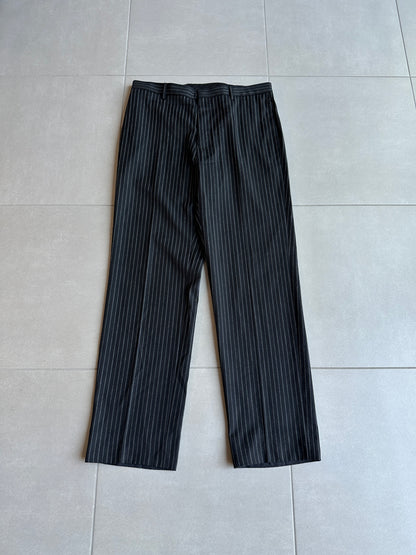 Dior Homme AW06 "These grey days" pinstripe wool slacks