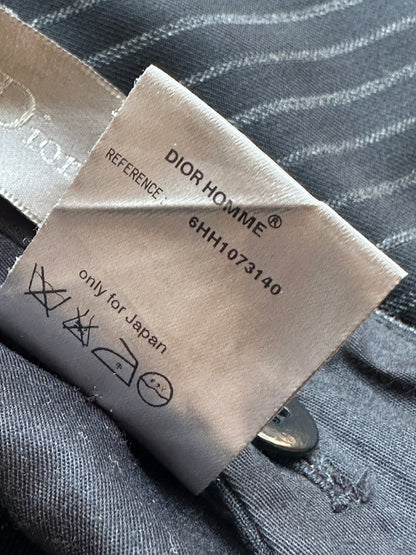 Dior Homme AW06 "These grey days" pinstripe wool slacks
