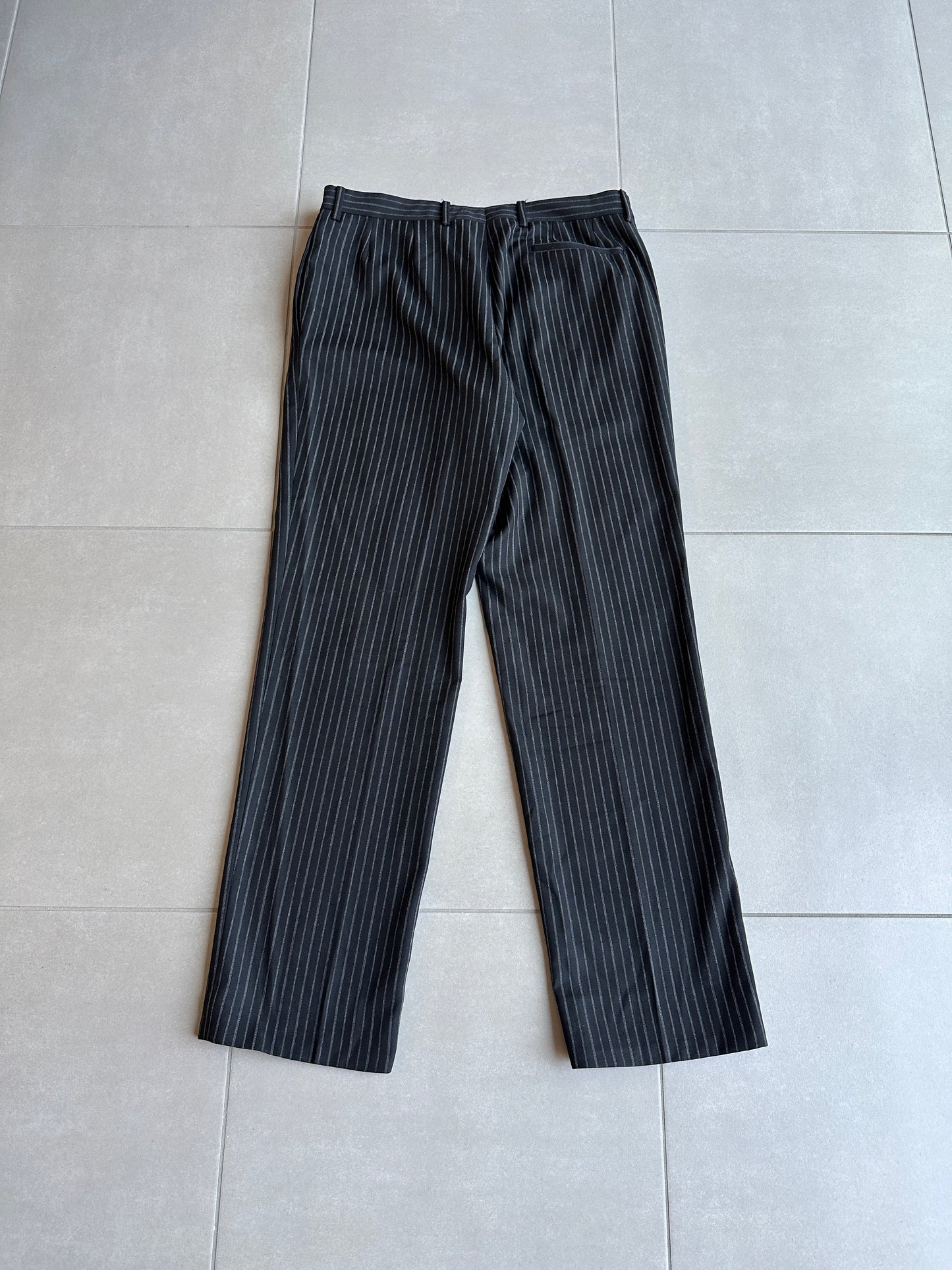 Dior Homme AW06 "These grey days" pinstripe wool slacks