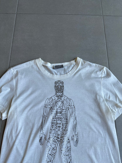 Dior Homme SS04 “Strip” Robot motif T-shirt