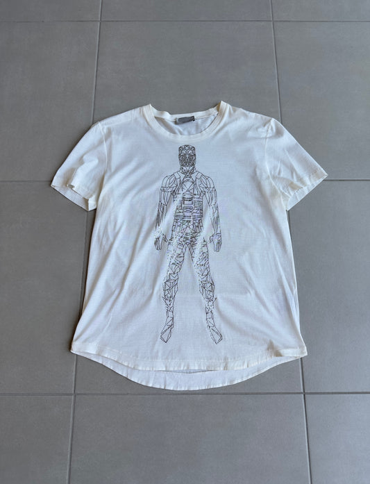 Dior Homme SS04 “Strip” Robot motif T-shirt