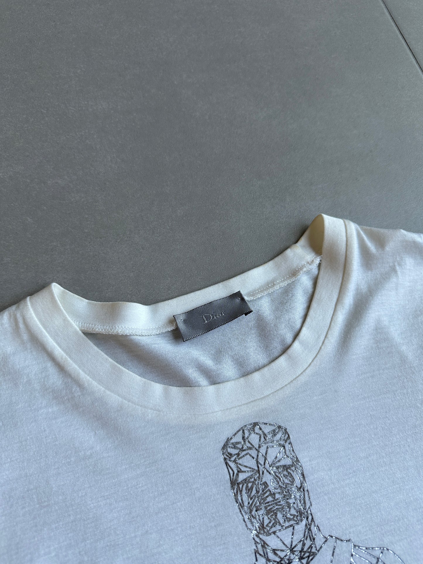 Dior Homme SS04 “Strip” Robot motif T-shirt