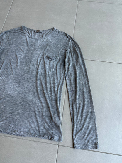 Dior Homme SS06 Semi sheer long sleeve pocket shirt
