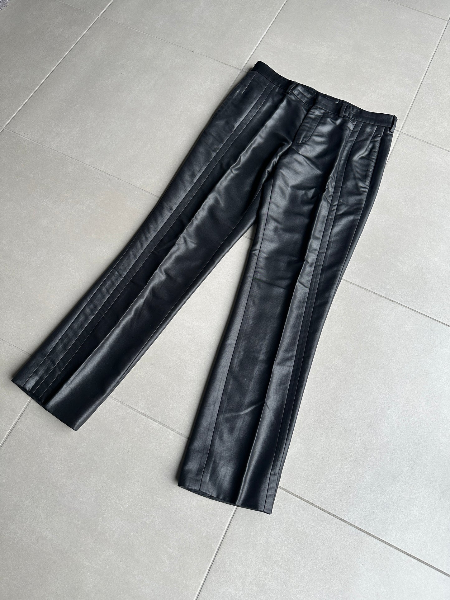 Dior homme AW02 “reflexion” coated trousers