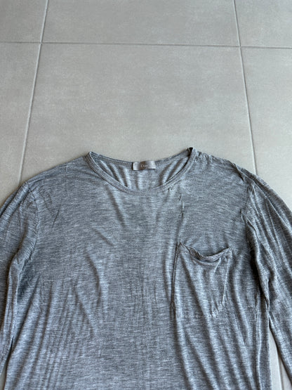 Dior Homme SS06 Semi sheer long sleeve pocket shirt
