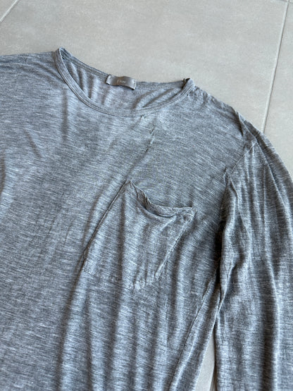 Dior Homme SS06 Semi sheer long sleeve pocket shirt