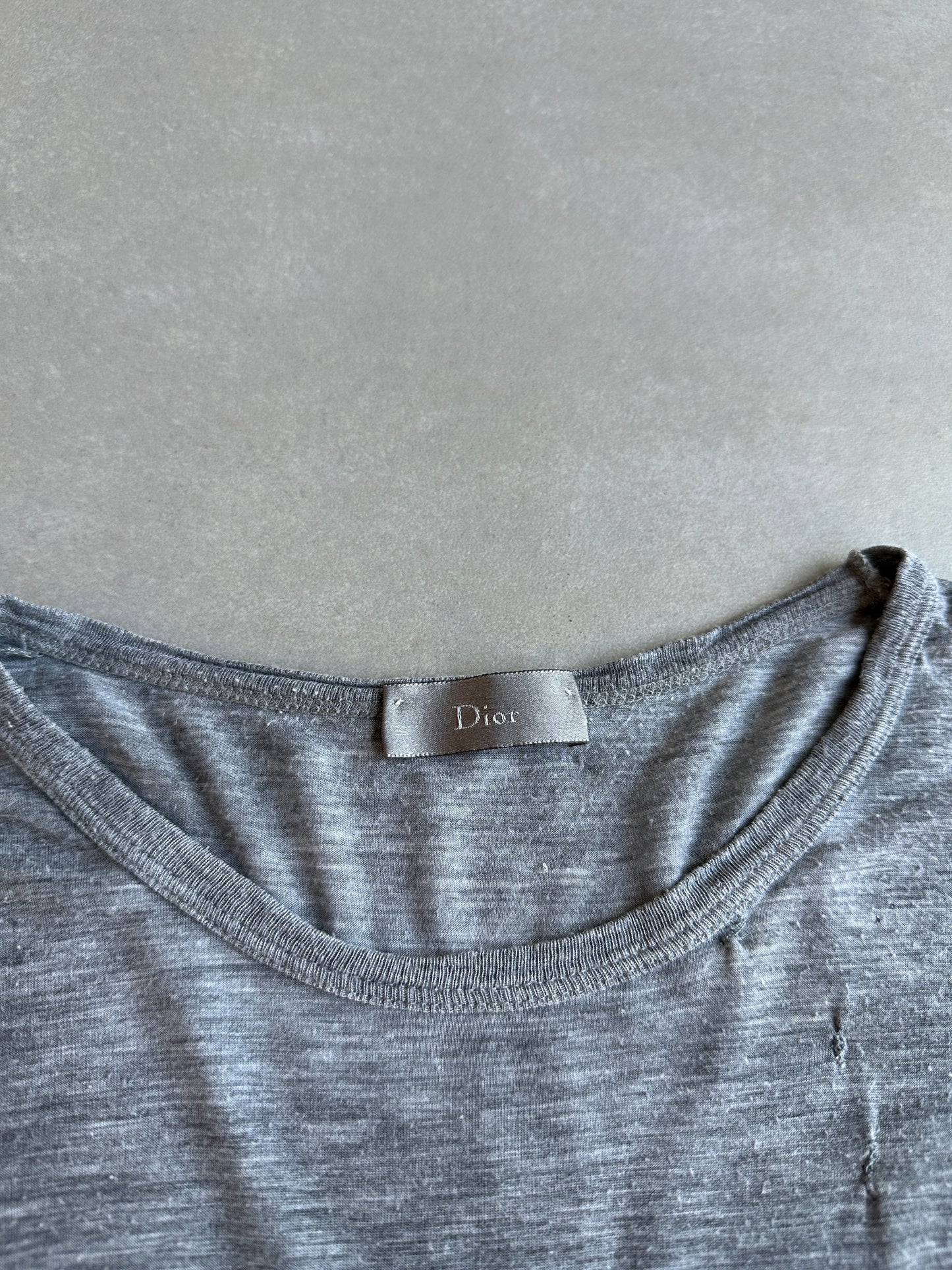Dior Homme SS06 Semi sheer long sleeve pocket shirt
