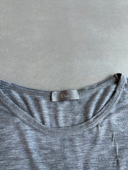 Dior Homme SS06 Semi sheer long sleeve pocket shirt
