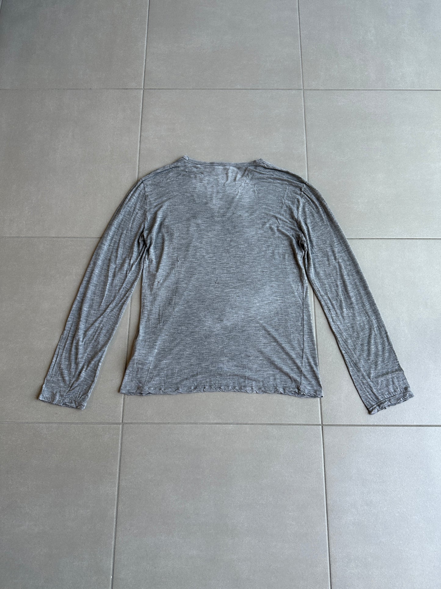 Dior Homme SS06 Semi sheer long sleeve pocket shirt