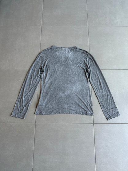 Dior Homme SS06 Semi sheer long sleeve pocket shirt