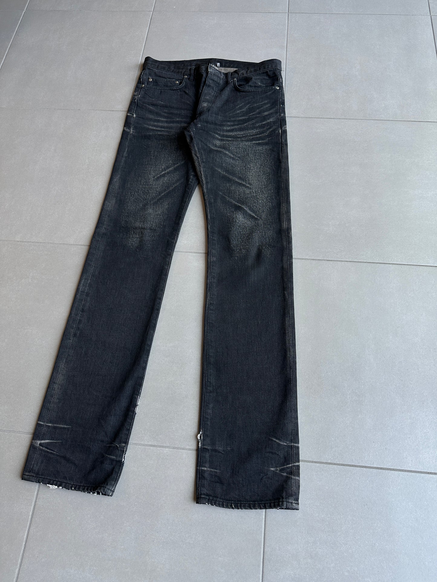 Dior Homme AW05 “In the morning” whiskered clawmark MIJ denim