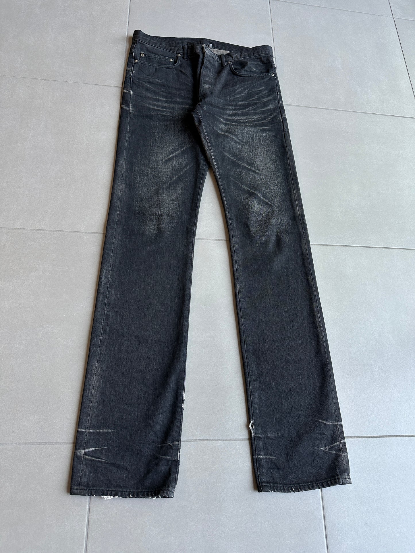 Dior Homme AW05 “In the morning” whiskered clawmark MIJ denim