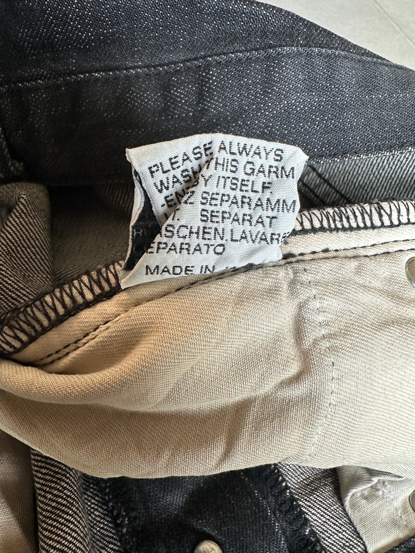 Dior Homme AW05 “In the morning” whiskered clawmark MIJ denim