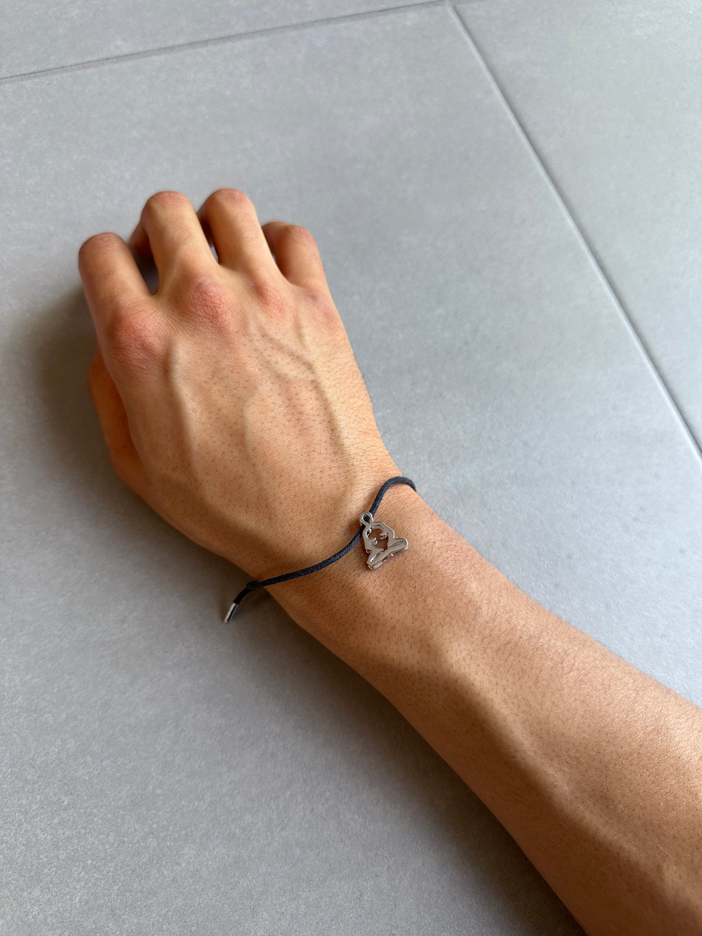 Dior Homme SS03 “Follow me”  925 Silver Zen figure bracelet