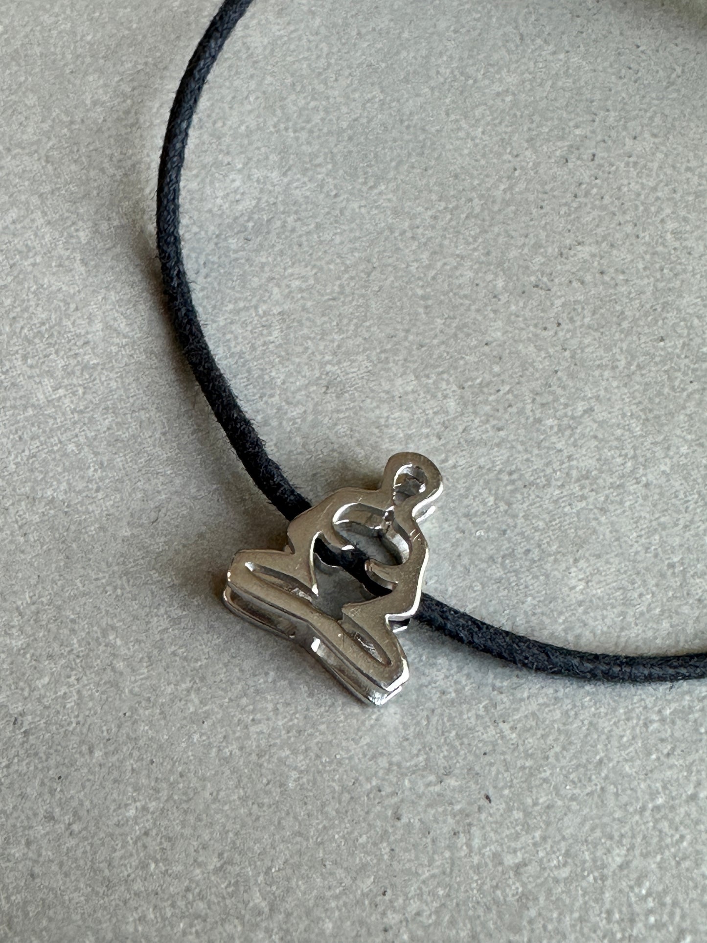 Dior Homme SS03 “Follow me”  925 Silver Zen figure bracelet