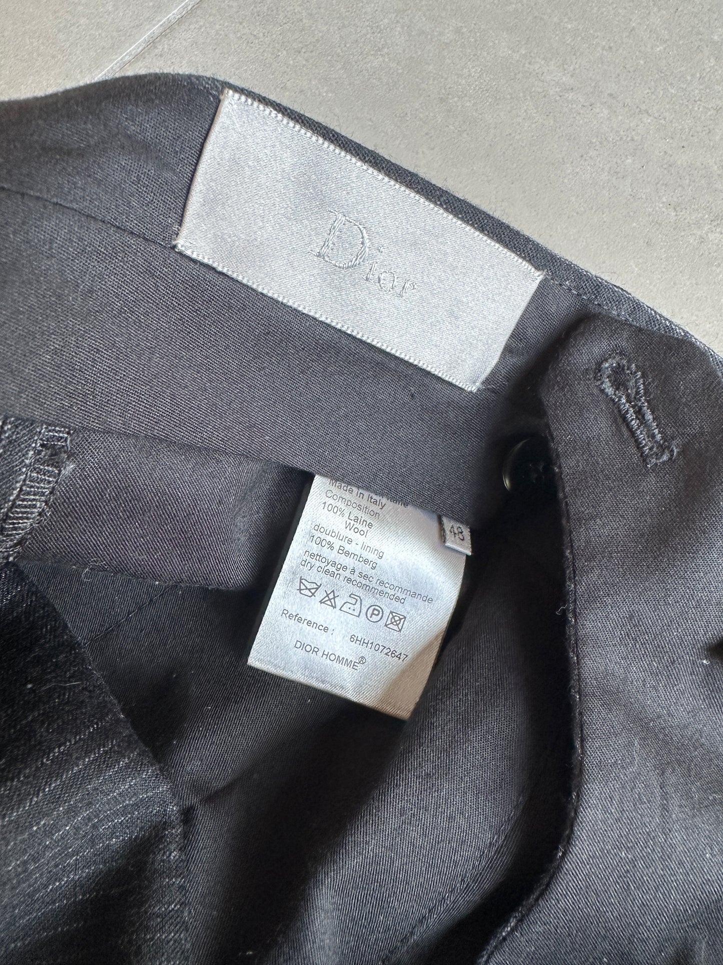 Dior Homme AW06 "These grey days" pinstripe suit